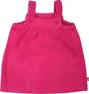 Zutano Fuchsia Fleece Baby Jumper Dress